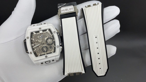 Custom Hublot Spirit Of Big Bang Ceramic White - Swiss Hublot21 - Image 5