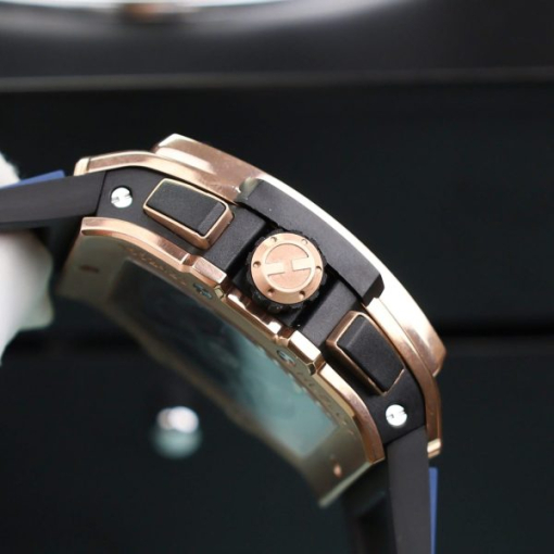 Custom Hublot Big Bang King Gold Blue - Swiss Hublot6 - Image 9