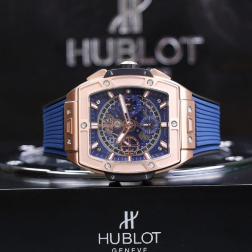 Custom Hublot Big Bang King Gold Blue - Swiss Hublot6