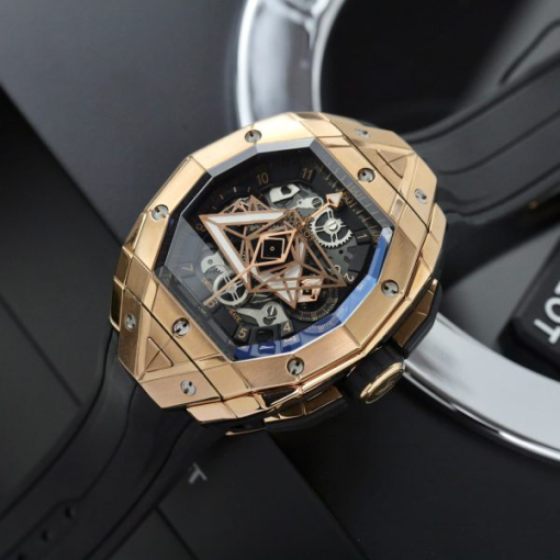 Custom Hublot Big Bang King Gold Black - Swiss Hublot5 - Image 2