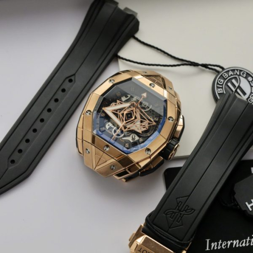 Custom Hublot Big Bang King Gold Black - Swiss Hublot5 - Image 4