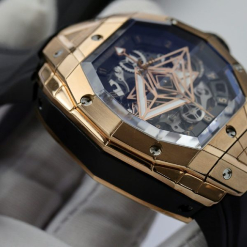 Custom Hublot Big Bang King Gold Black - Swiss Hublot5 - Image 8