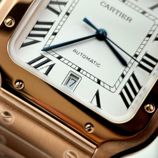 Custom Cartier Santos WGSA0018 Rose Gold - Swiss Cartier13 - Image 5