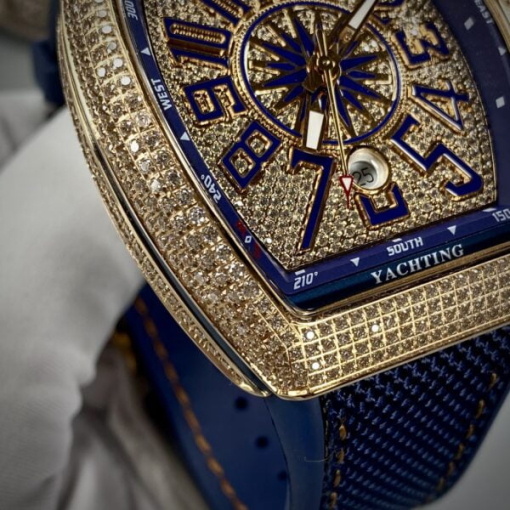 Custom Franck Muller V45 Blue - Swiss FM29 - Image 3