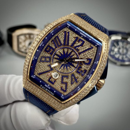 Custom Franck Muller V45 Blue - Swiss FM29 - Image 2