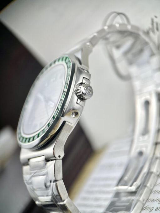 Custom Patek Philippe Nautilus 5723 Green Gemstones - Swiss Patek36 - Image 8