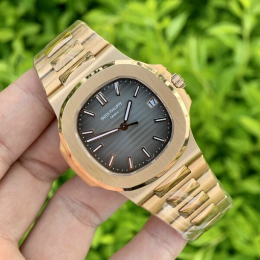 Custom Patek Philippe Nautilus 5711 Grey Gold - Swiss Patek34 - Image 2