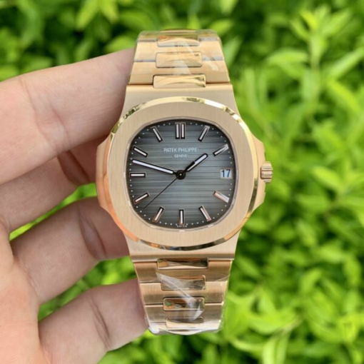 Custom Patek Philippe Nautilus 5711 Grey Gold - Swiss Patek34