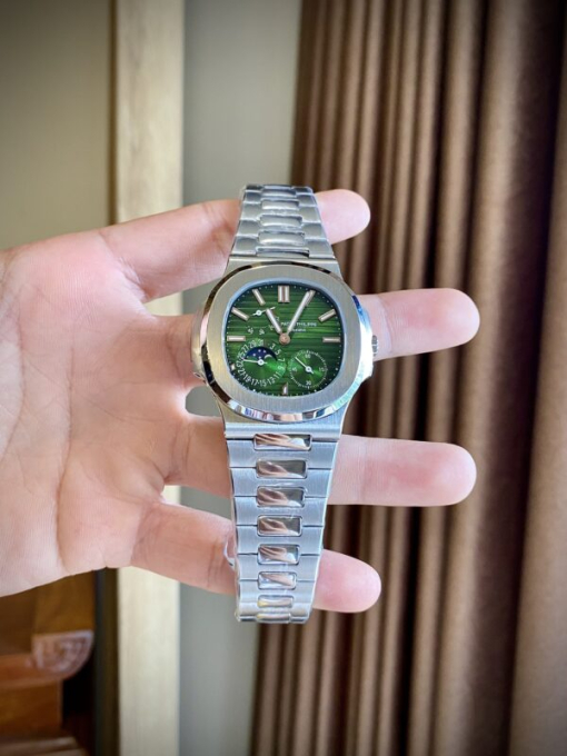 Custom Patek Philippe Nautilus 5712 Green Dial - Swiss Patek44 - Image 3