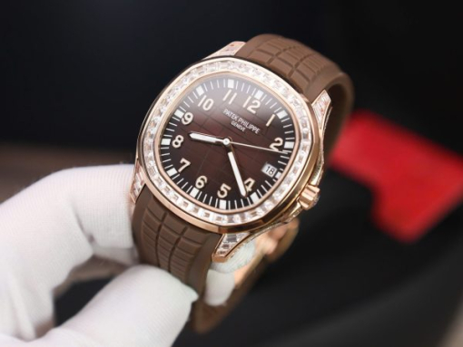 Custom Patek Philippe Aquanaut 5167R with Baguette Stones - Swiss Patek47 - Image 9