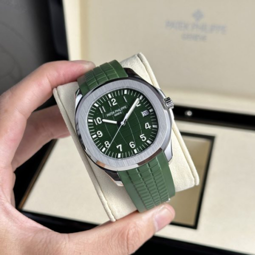 Custom Patek Philippe Aquanaut 5168G Green Jungle Dial - Swiss Patek51