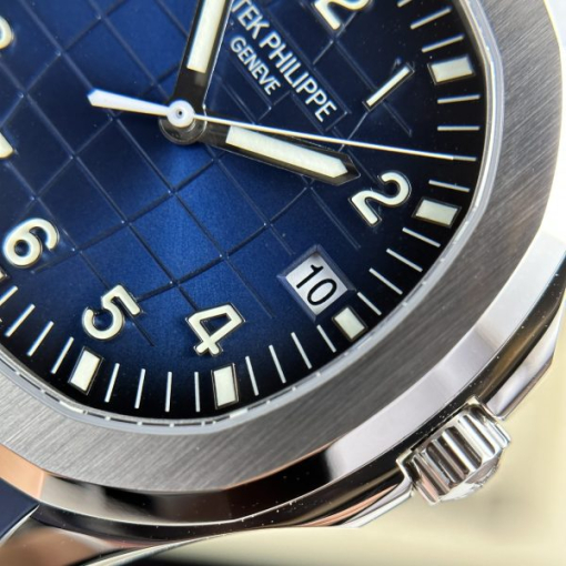 Custom Patek Philippe Aquanaut 5168G Blue Dial - Swiss Patek55 - Image 4