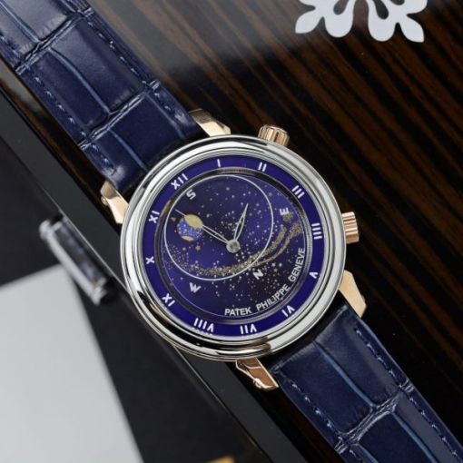 Custom Patek Philippe Complications 5102 Celestial Blue Dial - Swiss Patek67