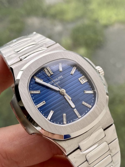 Custom Patek Philippe Nautilus 5711 40th Anniversary Blue Dial - Swiss Patek38 - Image 3