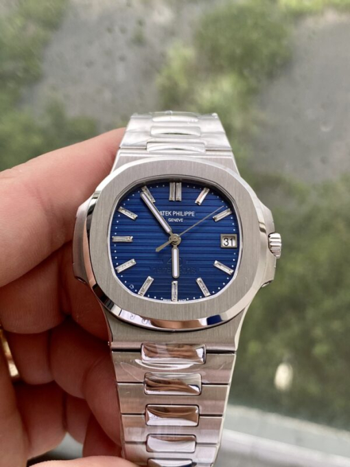 Custom Patek Philippe Nautilus 5711 40th Anniversary Blue Dial - Swiss Patek38