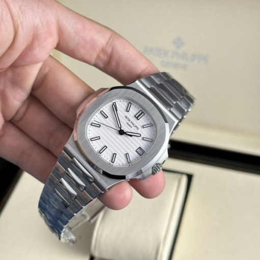 Custom Patek Philippe Nautilus 5711 White Dial - Swiss Patek13 - Image 4