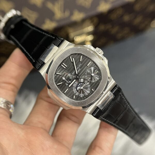 Custom Patek Philippe Nautilus 5712G Grey Gold - Swiss Patek35 - Image 3