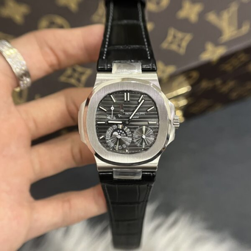 Custom Patek Philippe Nautilus 5712G Grey Gold - Swiss Patek35