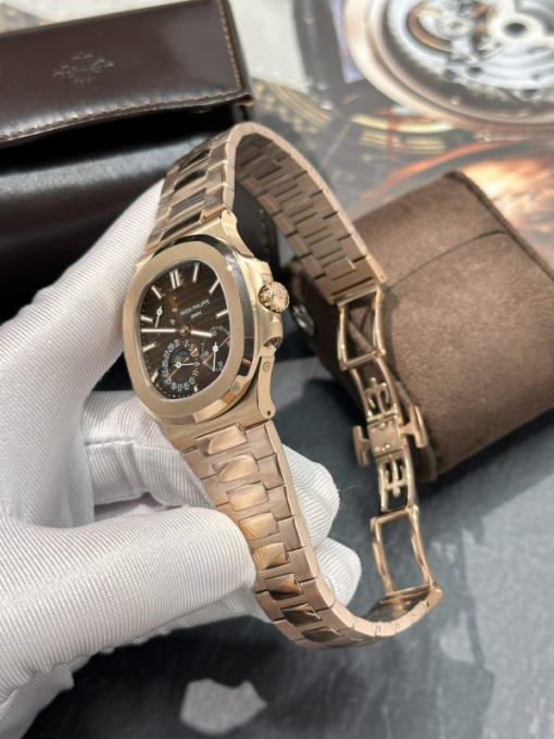 Custom Patek Philippe Nautilus 5712R Gold - Swiss Patek23 - Image 3