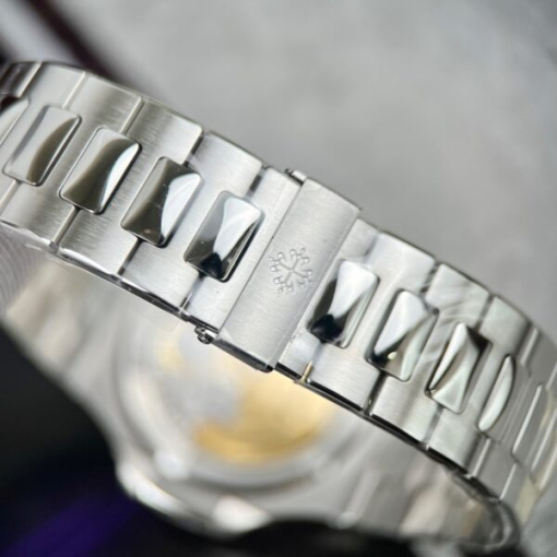 Custom Patek Philippe Nautilus 5723 White Diamond Bezel - Swiss Patek31 - Image 6