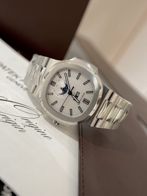 Custom Patek Philippe Nautilus 5726 White Dial - Swiss Patek40 - Image 2