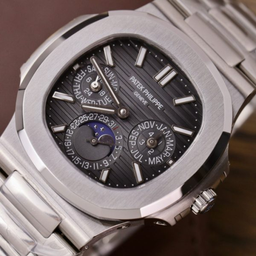 Custom Patek Philippe Nautilus 5740 Grey Dial  - Swiss Patek17 - Image 3