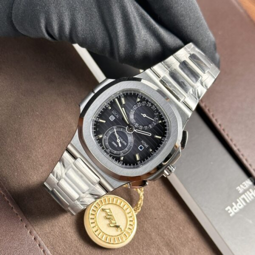 Custom Patek Philippe Nautilus 5990 Black Dial - Swiss Patek30 - Image 3