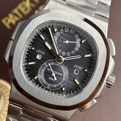 Custom Patek Philippe Nautilus 5990 Black Dial - Swiss Patek30 - Image 4