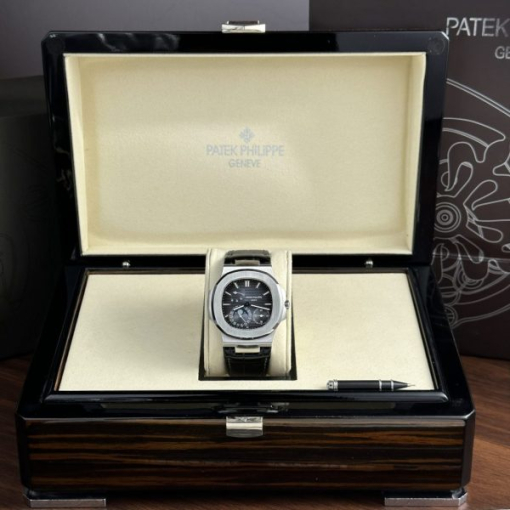 Custom Patek Philippe Nautilus 5712 Black Dial - Swiss Patek8 - Image 2