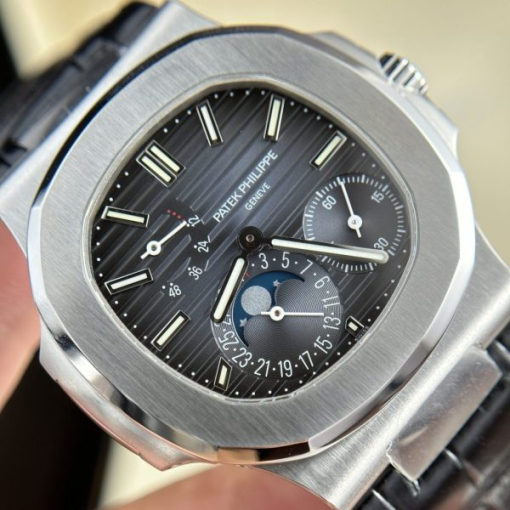 Custom Patek Philippe Nautilus 5712 Black Dial - Swiss Patek8 - Image 5