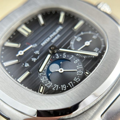 Custom Patek Philippe Nautilus 5712 Black Dial - Swiss Patek8 - Image 4