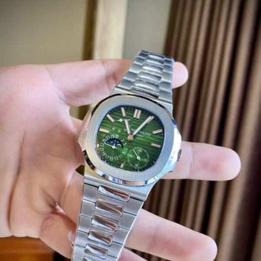 Custom Patek Philippe Nautilus 5712 Green Dial - Swiss Patek44