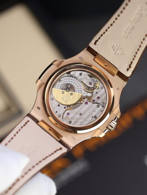 Custom Patek Philippe Nautilus 5724R Rose Gold Diamond Bezel - Swiss Patek2 - Image 8