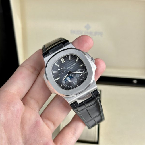 Custom Patek Philippe Nautilus 5712 Black Dial - Swiss Patek8