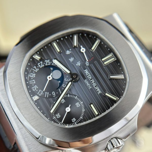 Custom Patek Philippe Nautilus 5712 Black Dial - Swiss Patek8 - Image 3