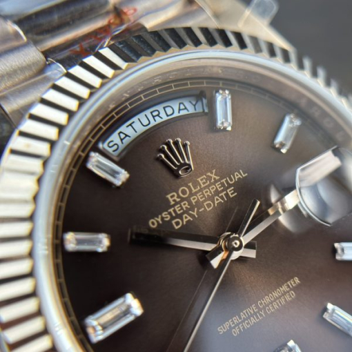 Custom Rolex Day-Date 228235 Chocolate Dial - Swiss 186 - Image 2