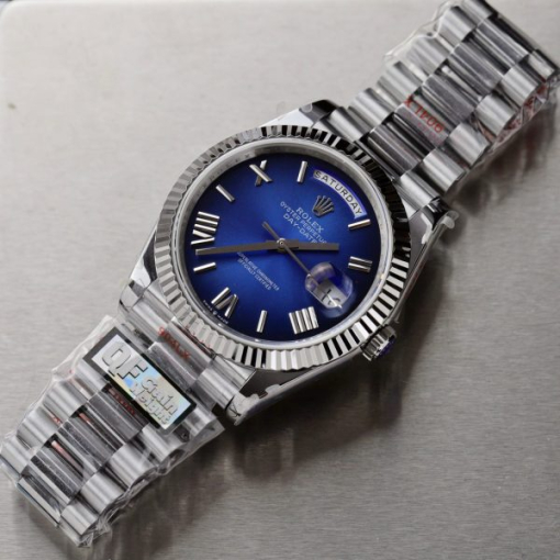 Custom Rolex Day-Date 228236 Blue Ombre Dial.- Swiss 178 - Image 3