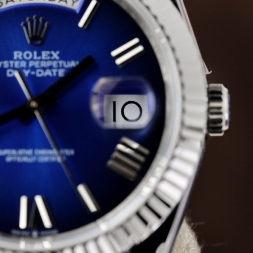 Custom Rolex Day-Date 228236 Blue Ombre Dial.- Swiss 178 - Image 6