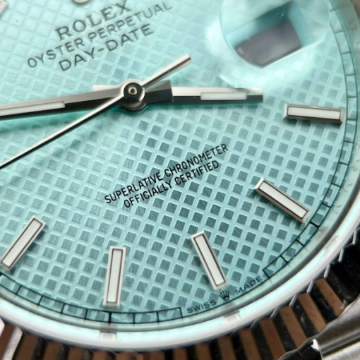 Custom Rolex Day-Date 228236 Blue dial- Swiss 174 - Image 8