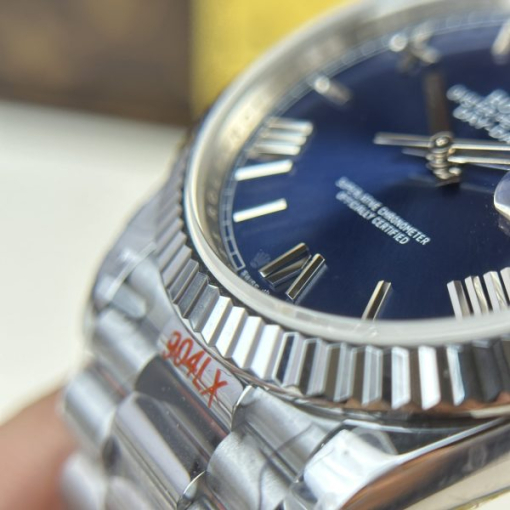 Custom Rolex Day-Date 228236 Blue Dail with Roman Numerals- Swiss 172 - Image 3