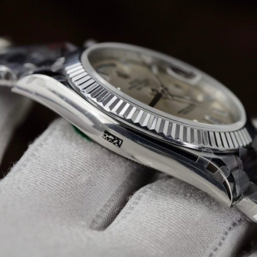 Custom Rolex Day-Date 228236 Silver Dial- Swiss 179 - Image 8