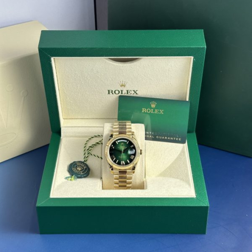 Custom Rolex Day-Date 228238-0069 Green Ombre Dial - Swiss 164 - Image 3