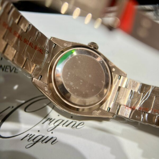 Custom Rolex Day-Date Mother of Pearl Dial Full Diamond - Swiss 158 - Image 4