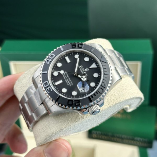 Custom Rolex Yacht Master Black Dial - Swiss 147 - Image 2