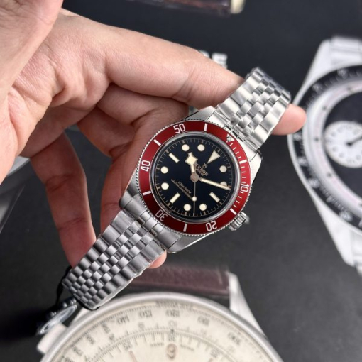 Custom Tudor Heritage Black Bay Red- Swiss Tudor10 - Image 3