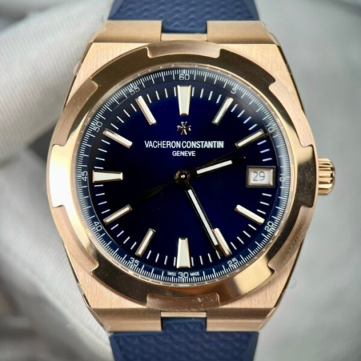 Custom Vacheron Constantin Overseas 4500V Blue Rubber Strap - Swiss VC23 - Image 2