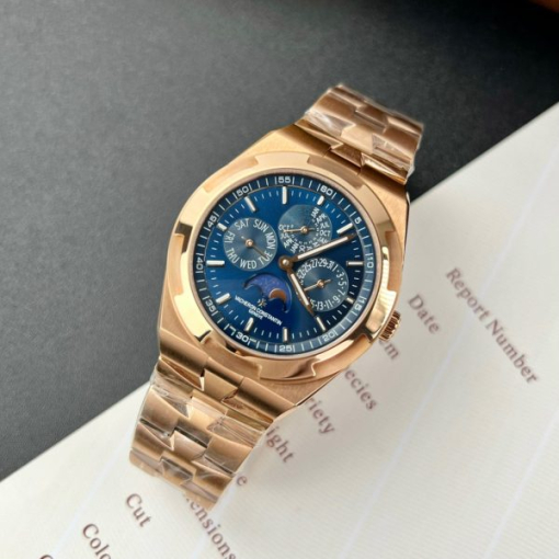 Custom Vacheron Constantin Overseas 5500V-110R Blue Dial - Swiss VC18