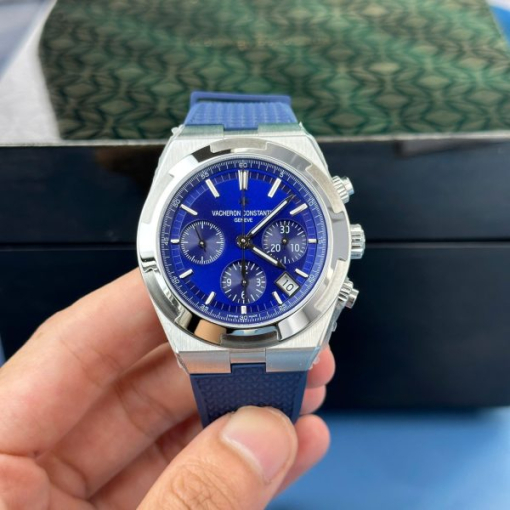 Custom Vacheron Constantin Overseas 5500V Blue Dial - Swiss VC10