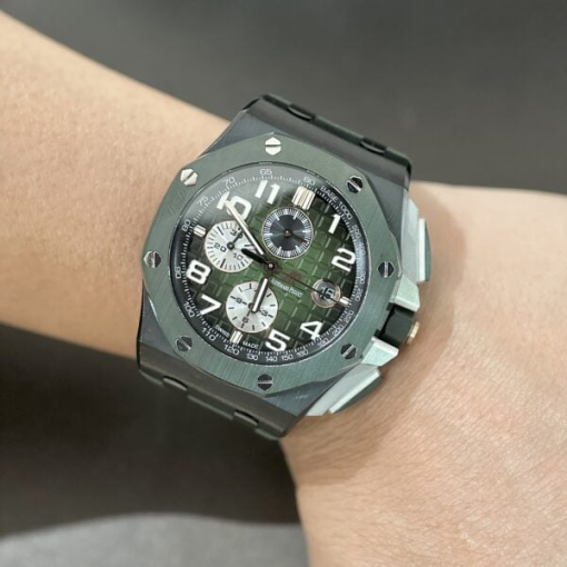 Custom Audemars Piguet Offshore Green - Swiss AP64 - Image 2