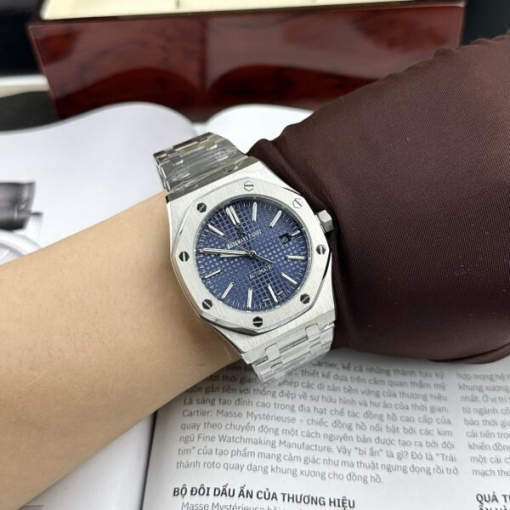 Custom Audemars Piguet Royal Oak Blue Dial - Asian AP 2 - Image 4